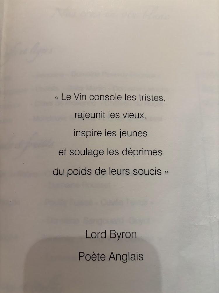 Restaurant L'Envie des Mets - Menu Image 1